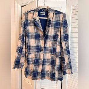 Urban outfitters plaid blazer size medium